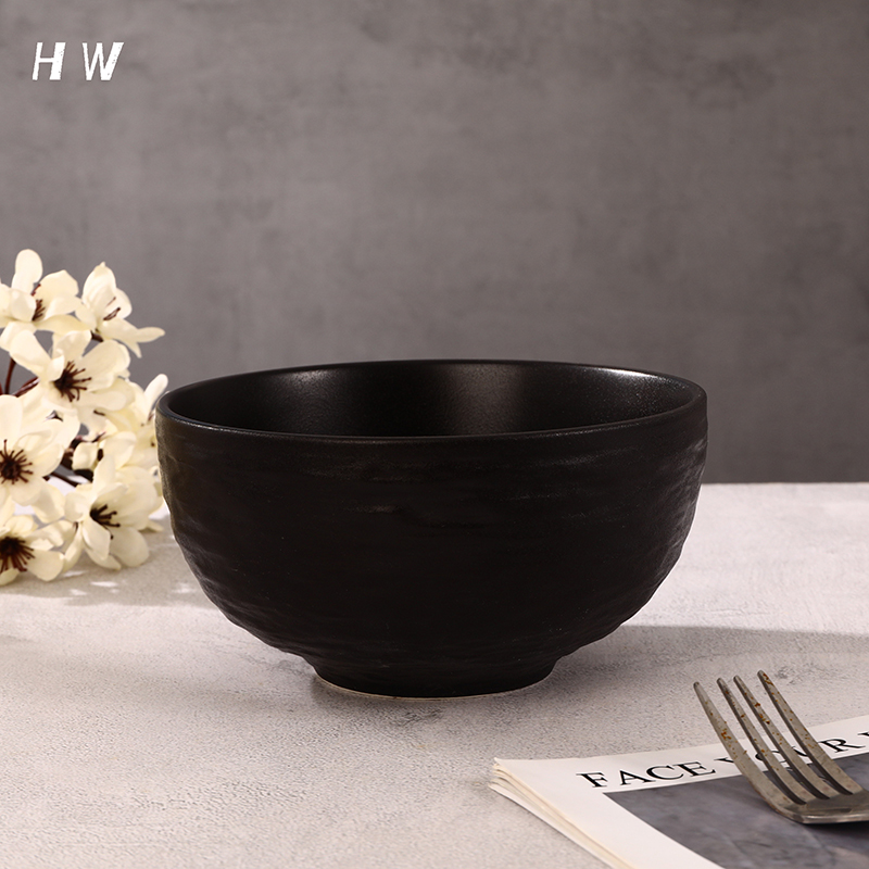 black stoneware dinner set; matte black plates and bowls set; crockery sale