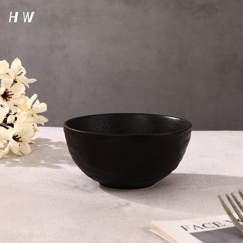 black stoneware dinner set; matte black plates and bowls set; crockery sale