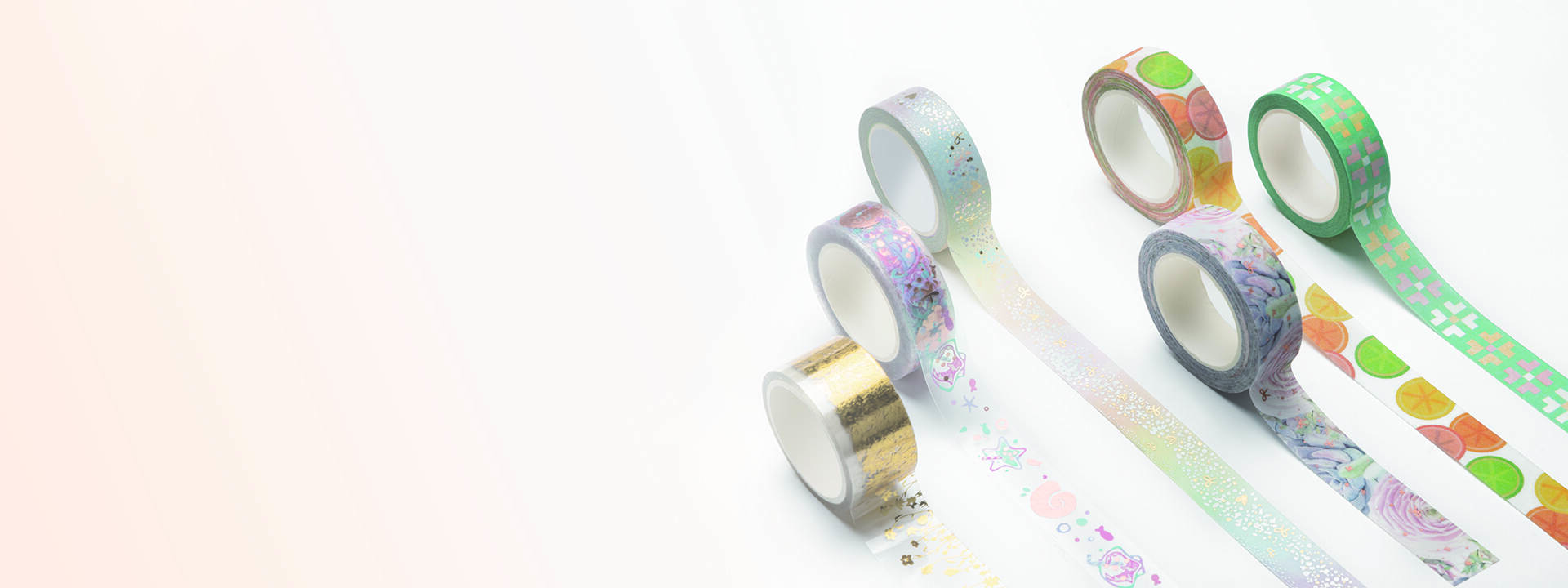 Custom Design 2/4 inch scented clear wide washi waterproof tape with