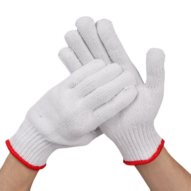 Cotton hand gloves for industrial use