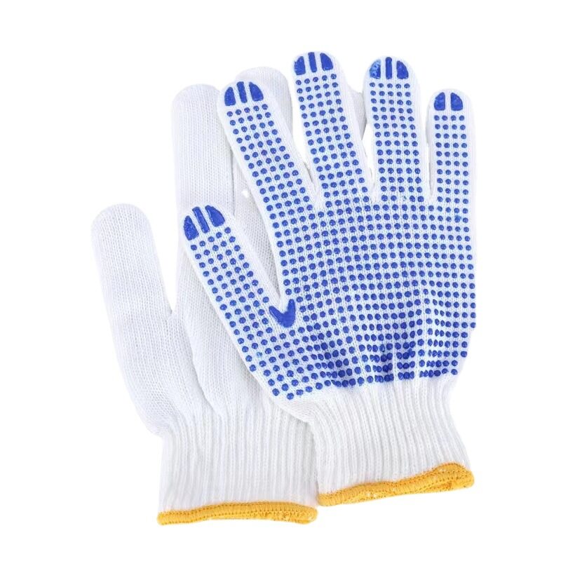 Cotton dotted gloves