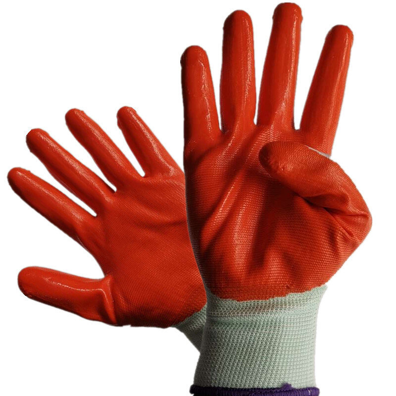 Coated work gloves