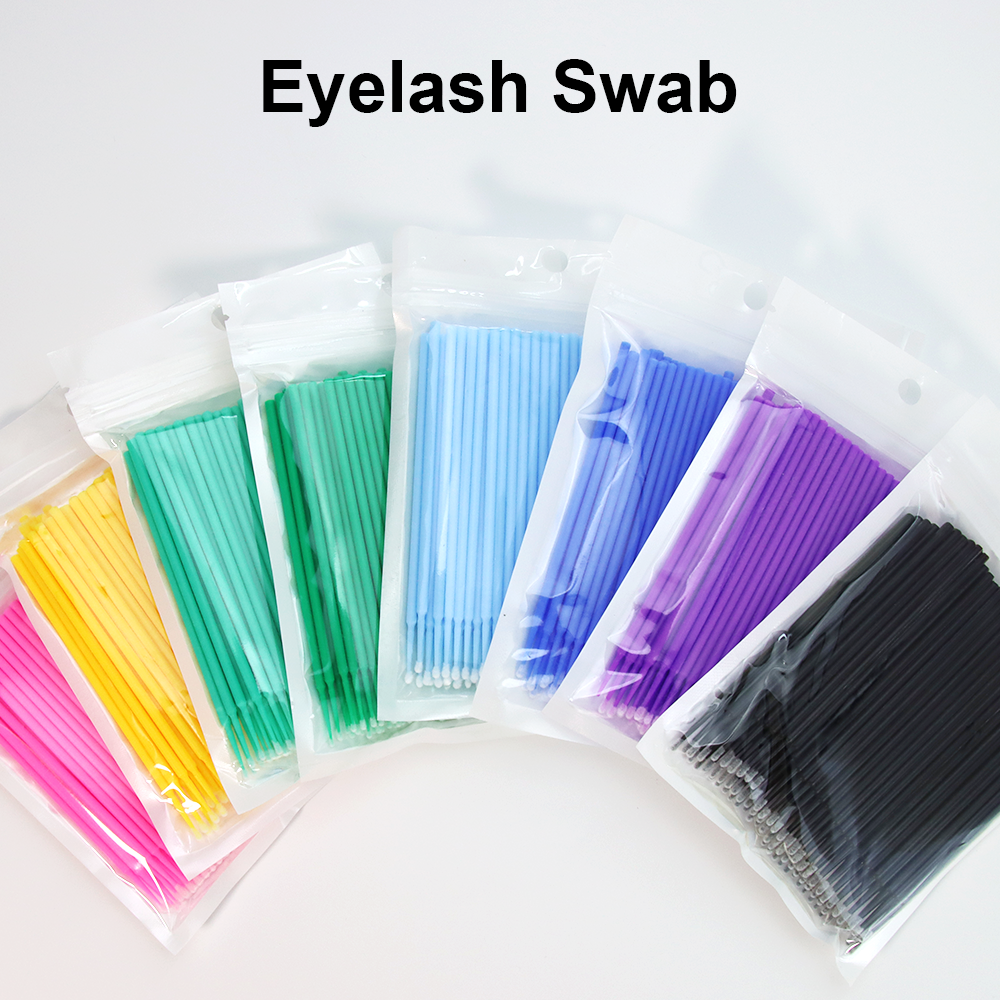 100 Micro Brushes For Eyelash Extensions - Lash BLVD