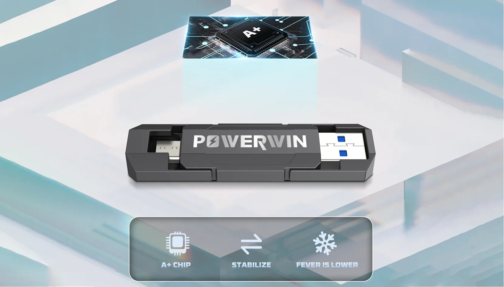 POWERWIN Dual Flash Drive SSD Chip