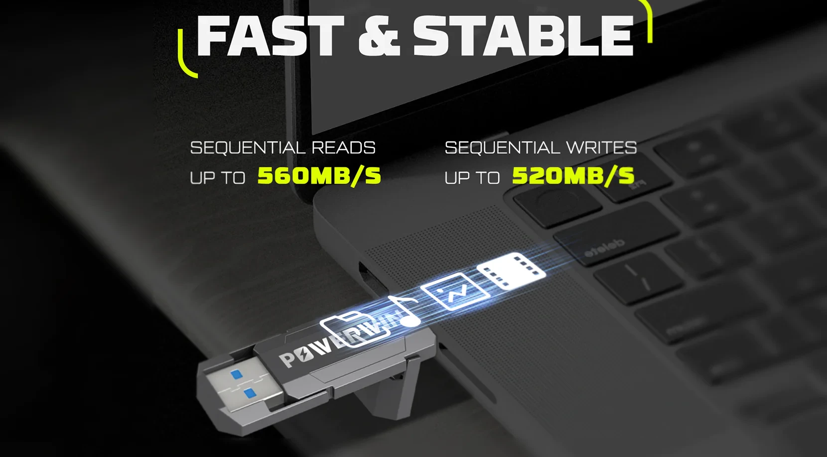 POWERWIN Fast USB3.2 Flash Drive