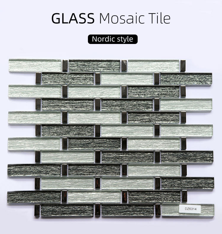 glass mosaic tile wall tile mosaic for mall