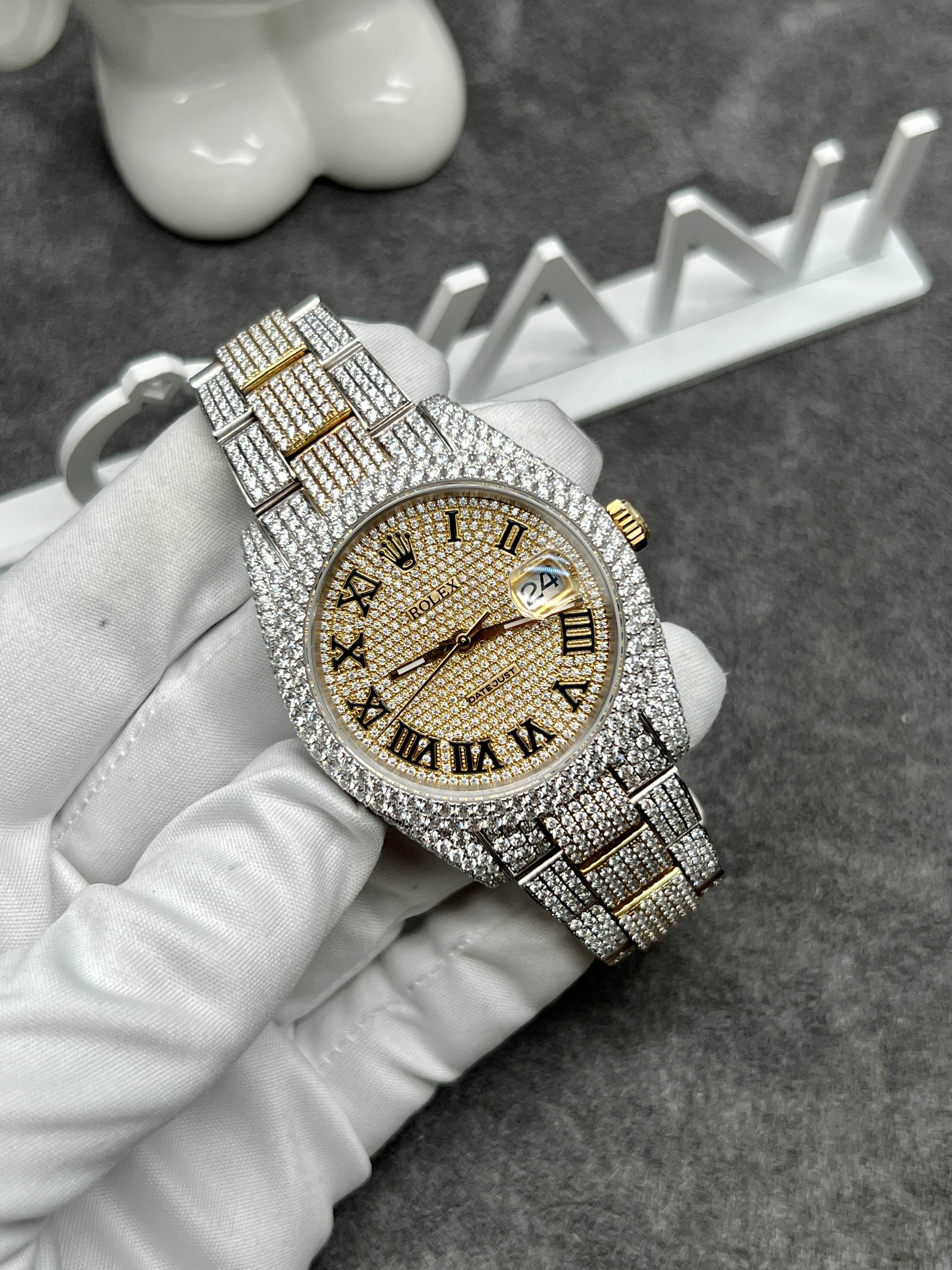 Rolex datejust moissanite  watch m118348-0013