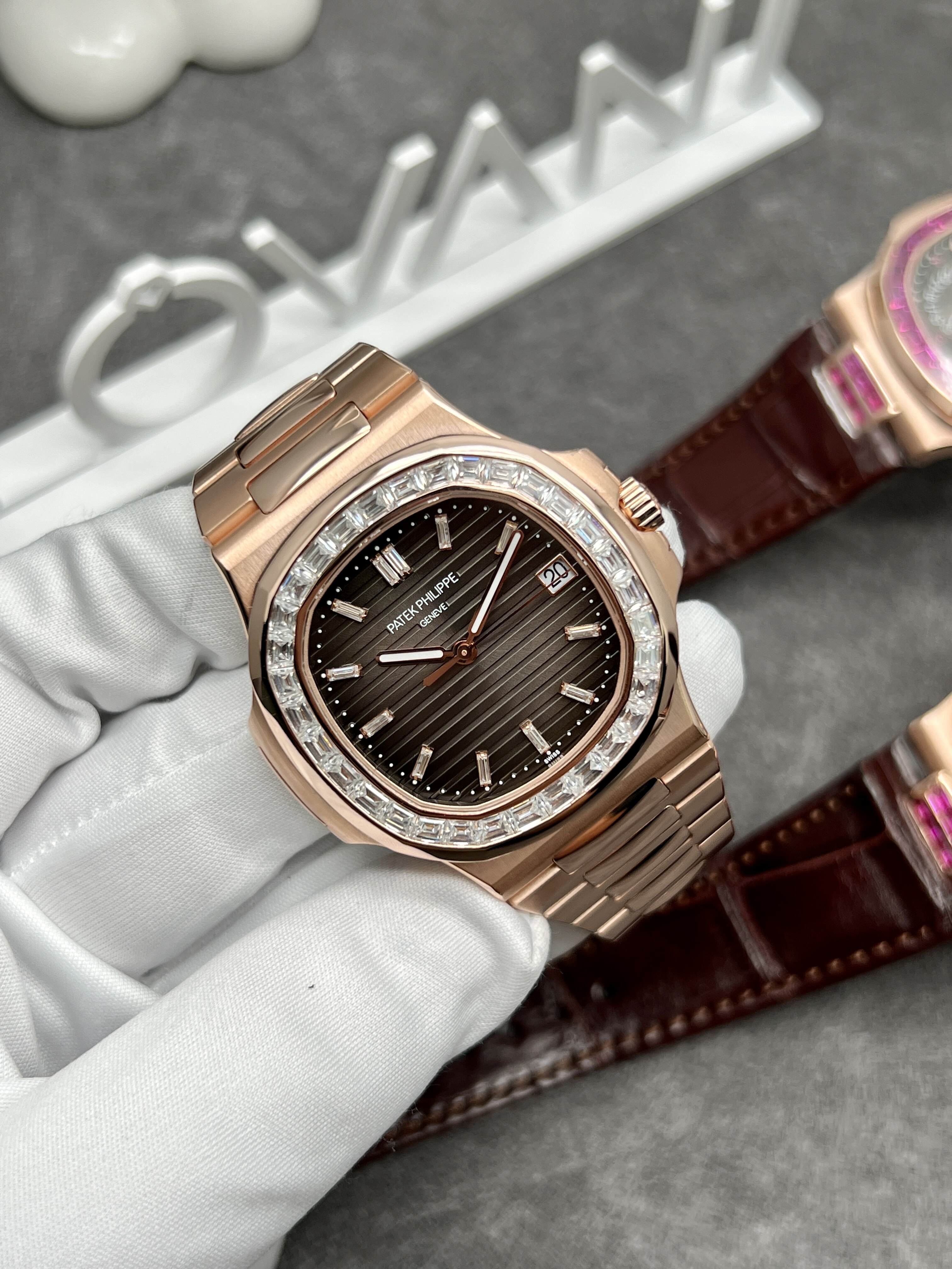 PP  moissanite  wacht NAUTILUS 5711
