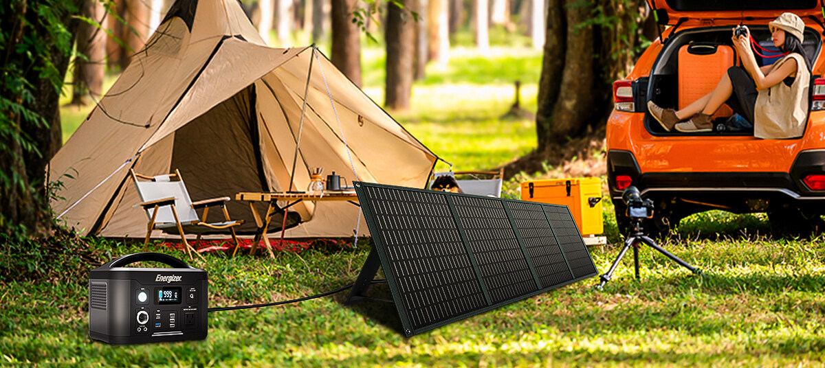 a solar panel on the grass 