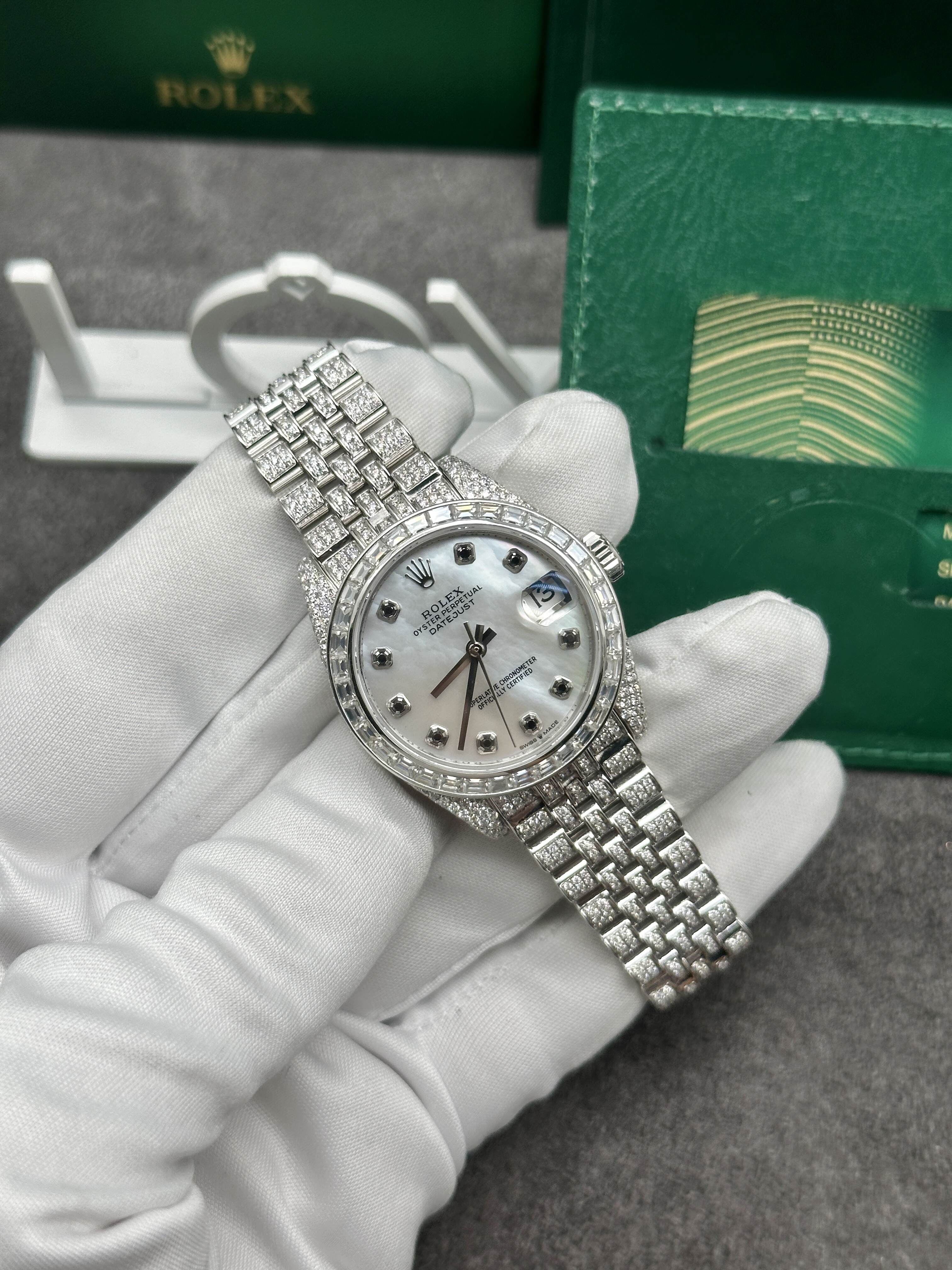 rolex datejust diamond for women 179174