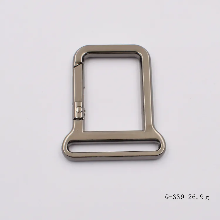 custom zinc alloy trigger l clip metal spring snap hook for bag