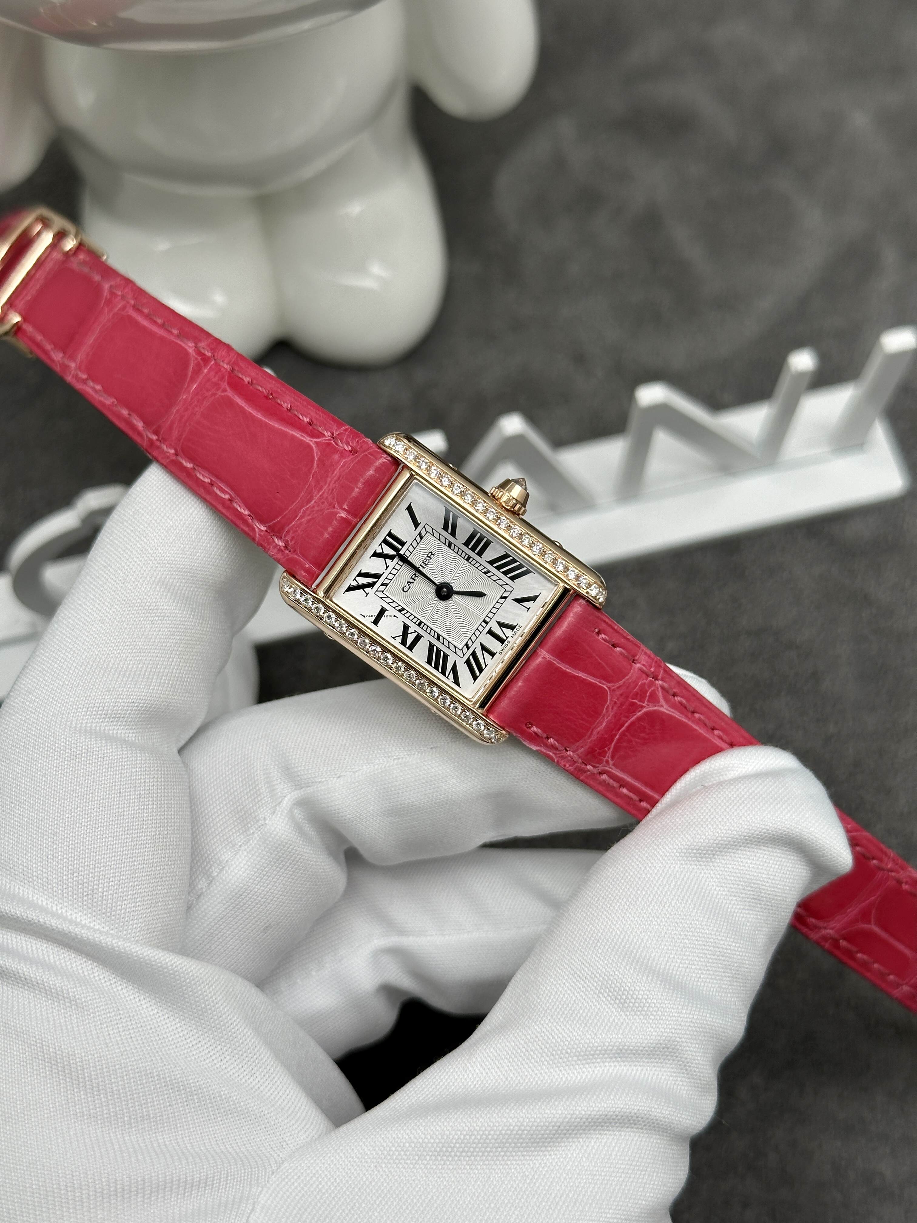cartier Tank diamond watch