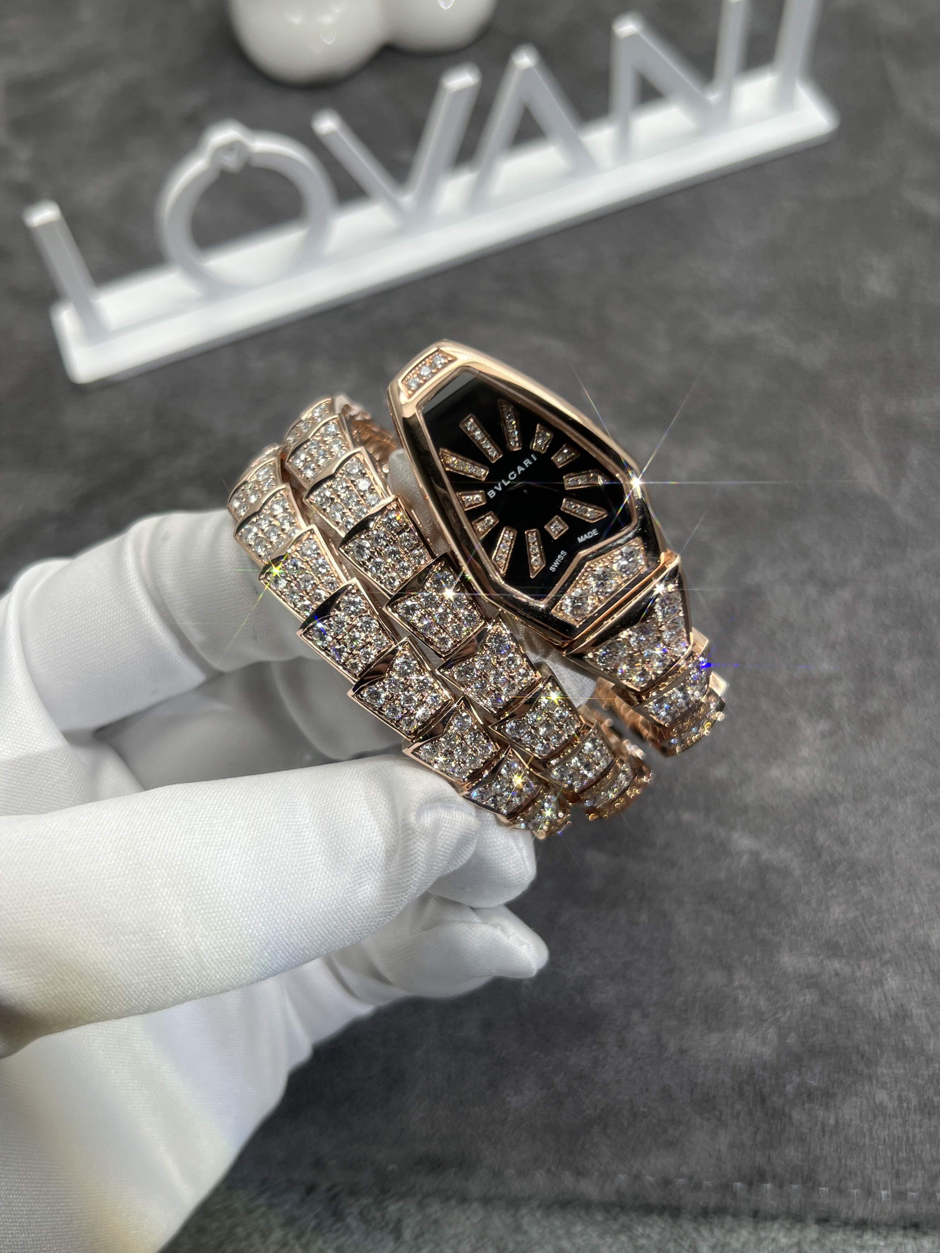 Bulgari serpenti diamond watch 101789