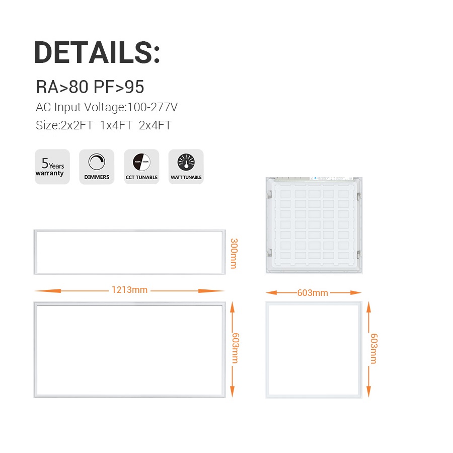 6500k Led 2x4 Flat Panel Light,Led Panel Light Office Supplier