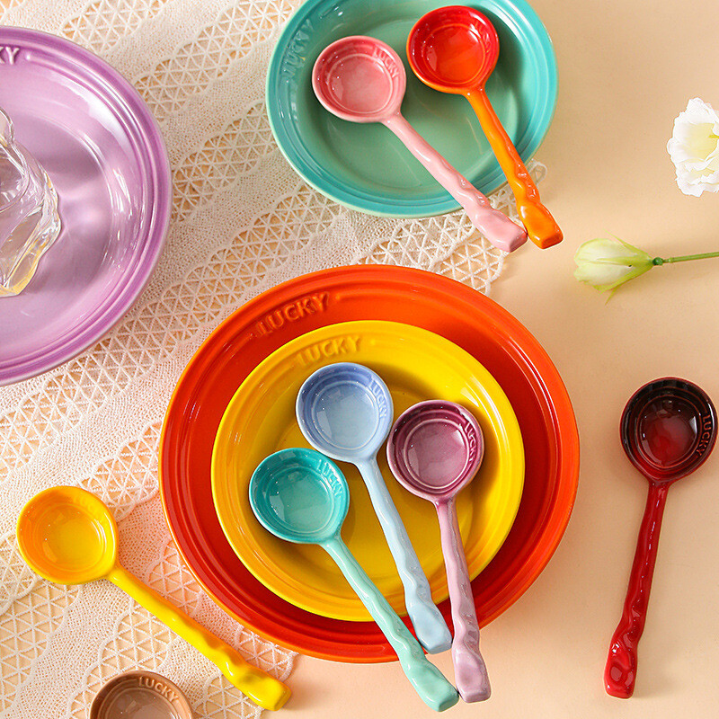 serving spoons；ceramic spoon;  spoon factory