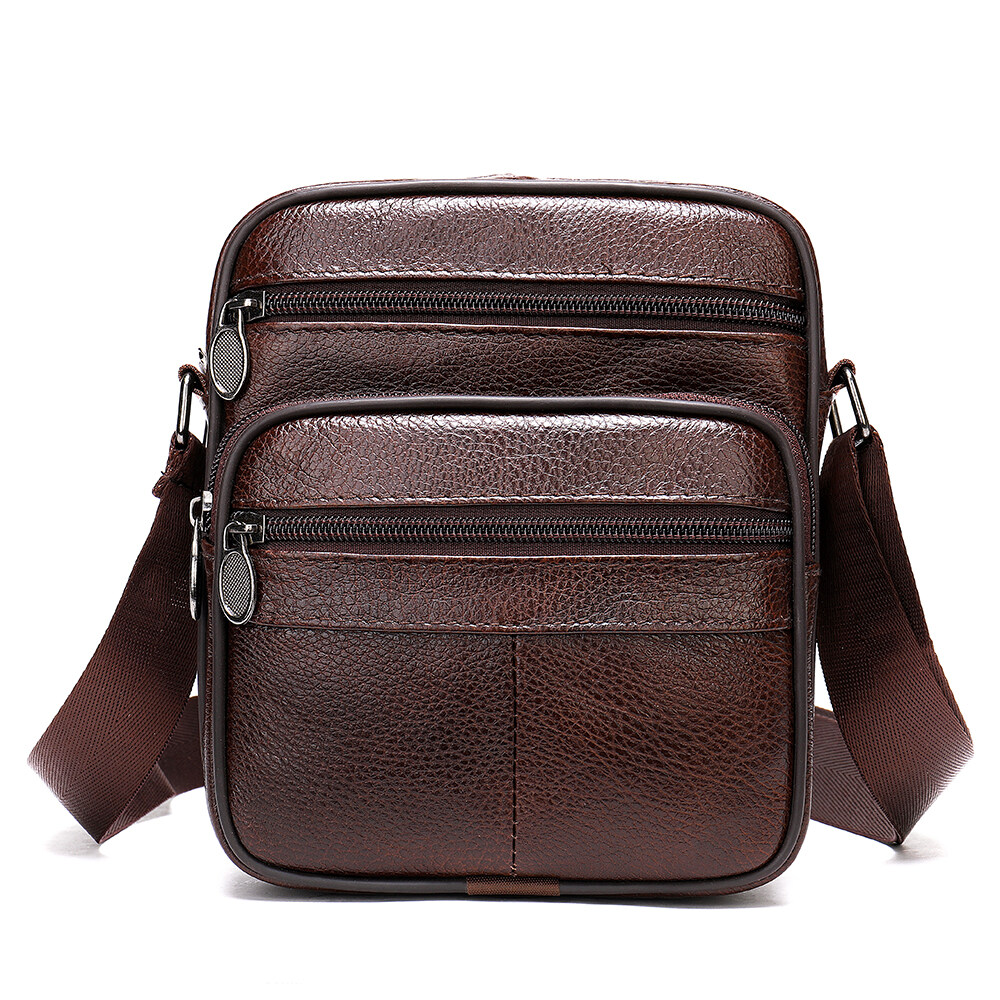 Genuine Leather Casual Men's Shoulder Bag for Men Messenger Crossbody Bags