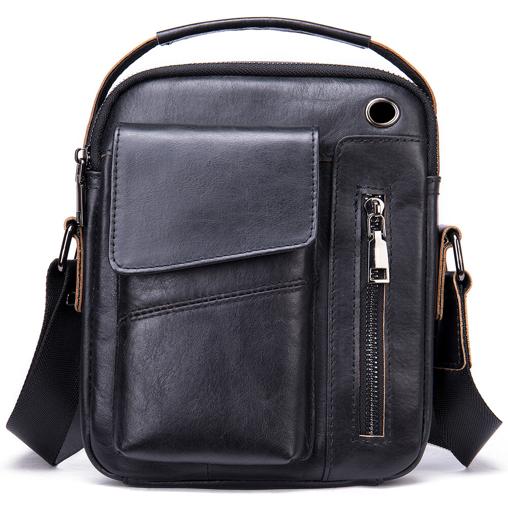 Men's Shoulder Bag for Men Genuine Leather Bag Male Crossbody Bags