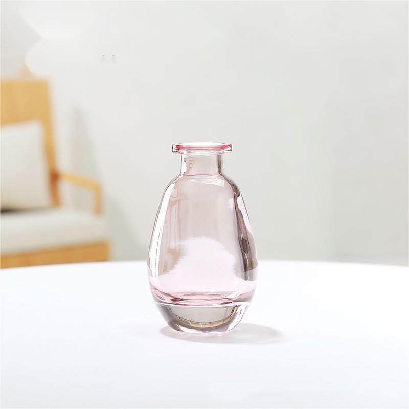 Colored glass bottles and vases,China glass vase factory manufacturer