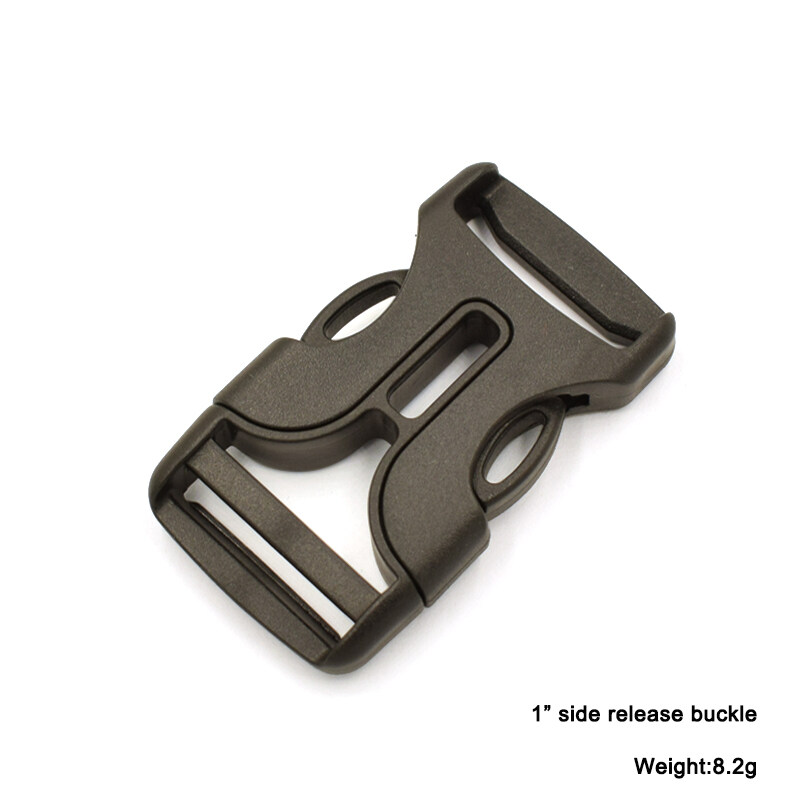 Plastic side release buckle 1 inch adjustable buckle for 25mm strap