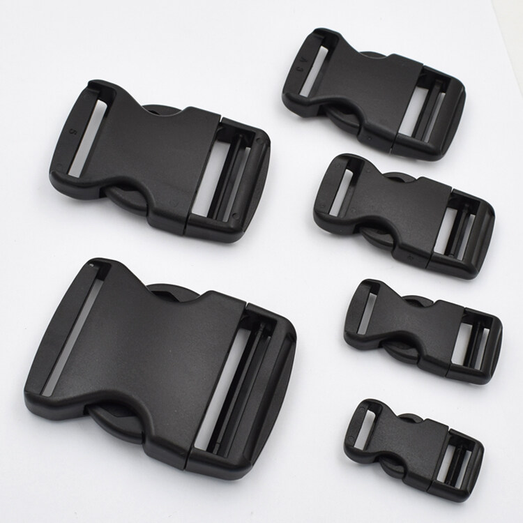 Plastic side release buckle adjustable buckle for 16mm to 50mm strap