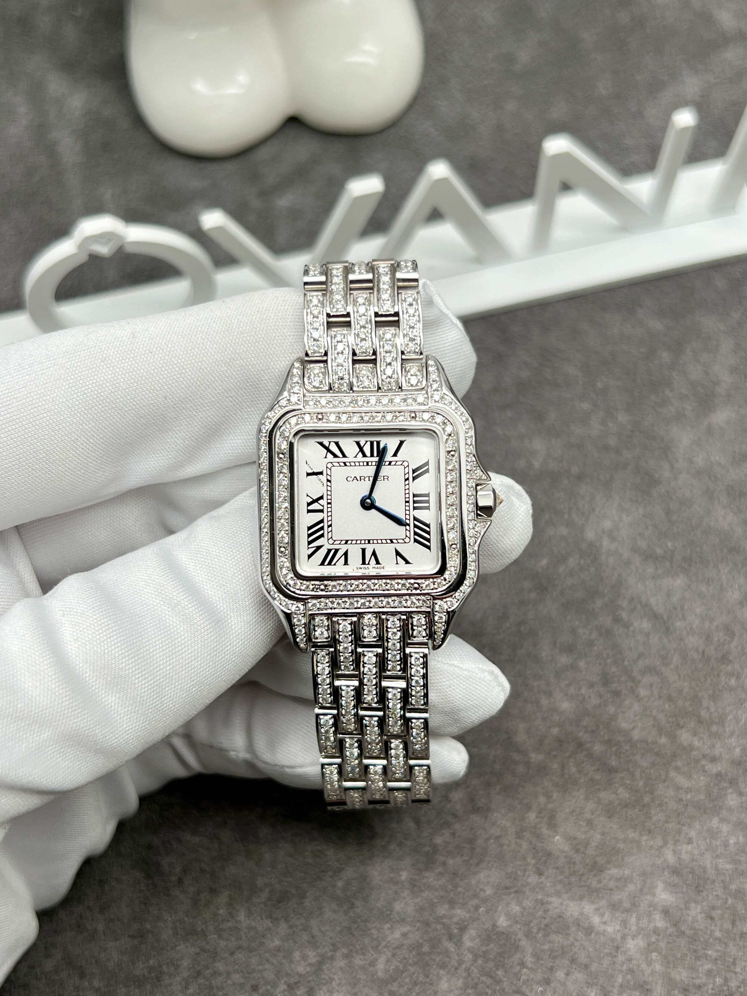 cartier diamond watch