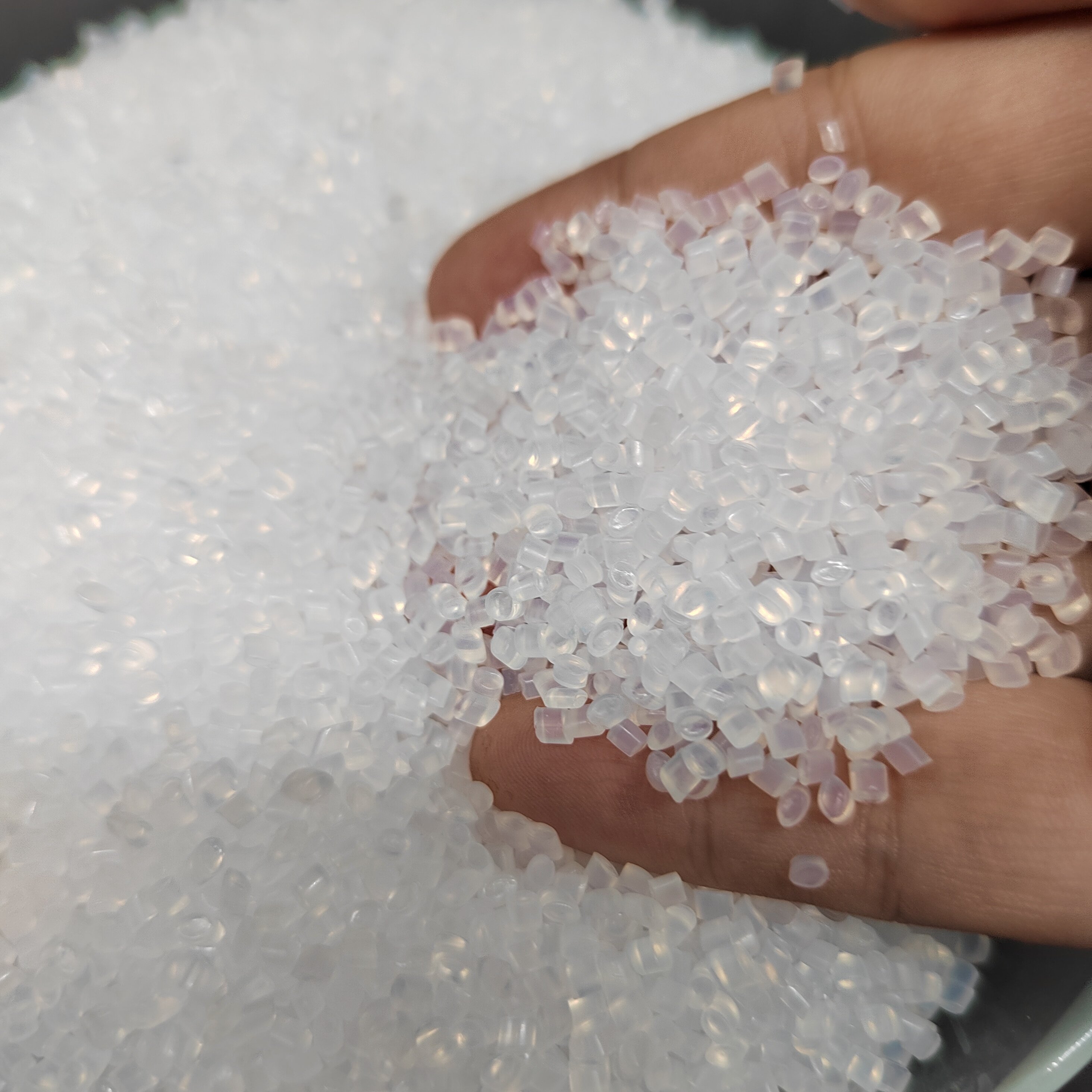 What are plastic granules and what are they used for?