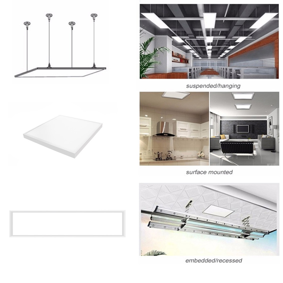 Factory Supplier Ceiling Mount Led Backlit Panel Light 2x2
