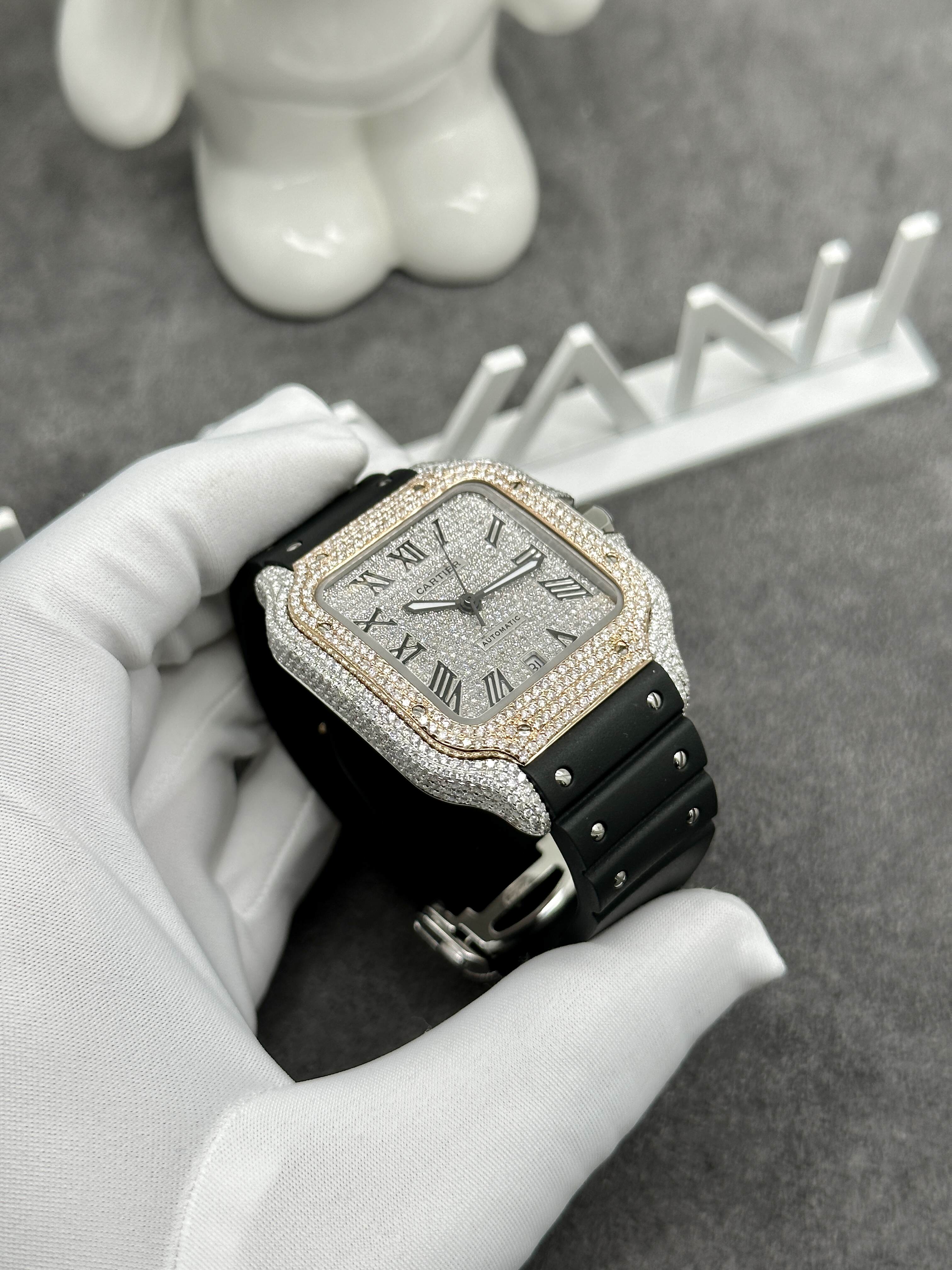 cartier VVS moissanite watch for women