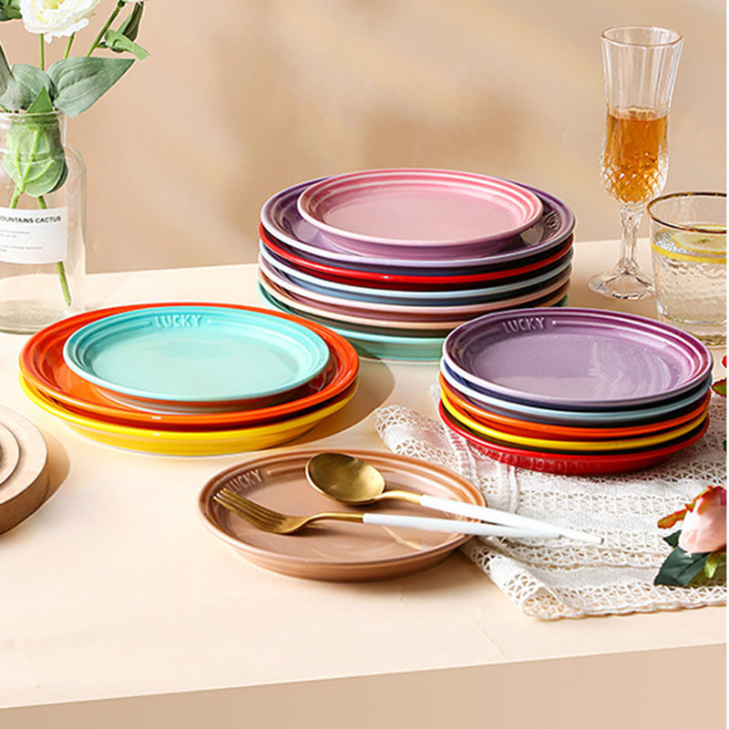 Colorful Catering Plates Microwave Safe Dinner Plate Bulk