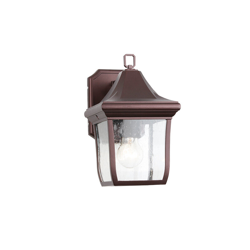 Small wall light for outdoor , aluminum and glass