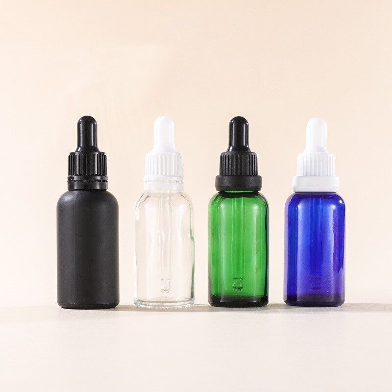 china cosmetic bottle black glass, cosmetic bottle black glass supplier