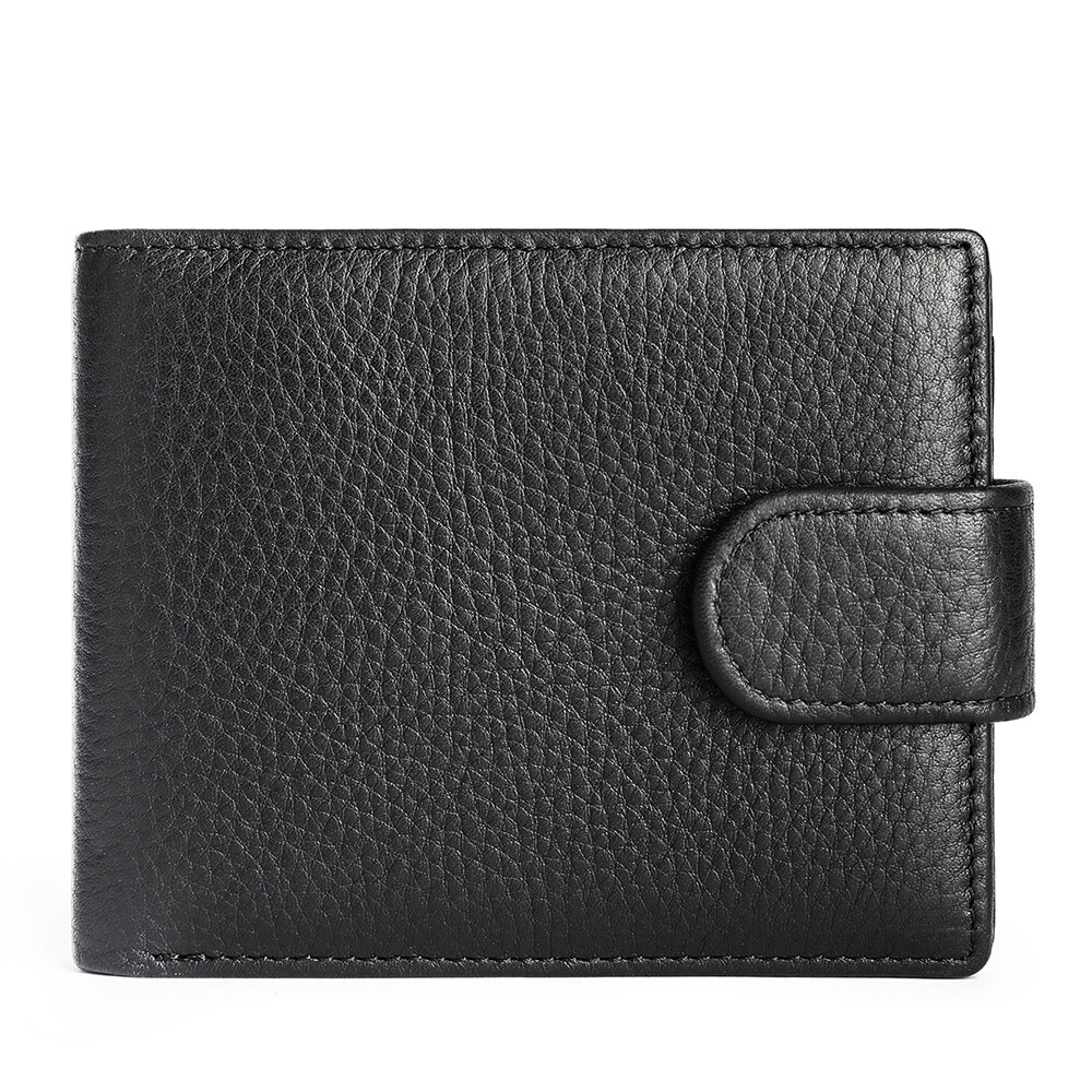 Genuine Leather Men's Wallet RFID Card Holder