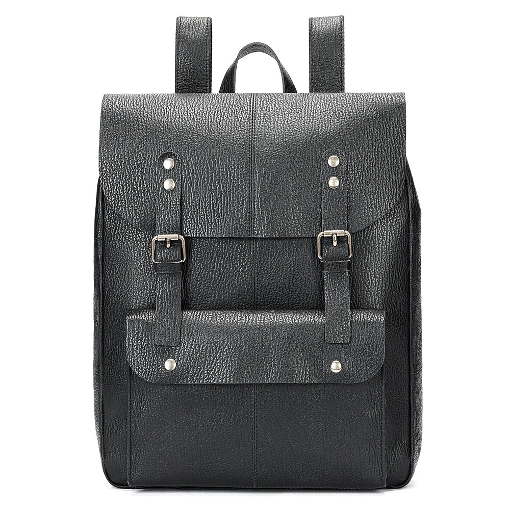 Geniune Leather Casual Men Backpack Luxury Laptop Book Bag Large Capacity School Bag