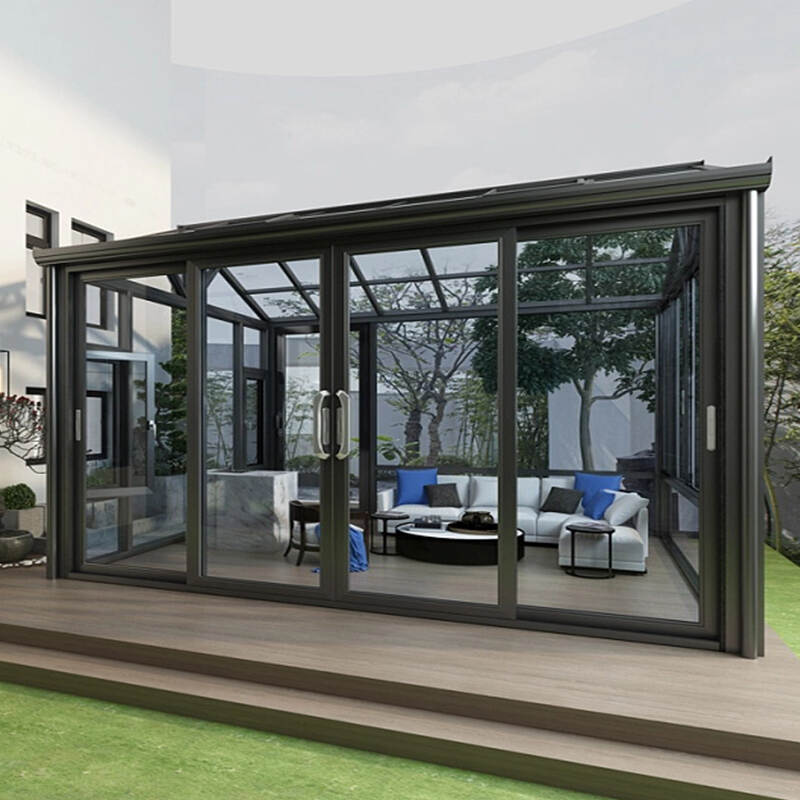 Modern Free Standing Aluminium Glass House Sunroom