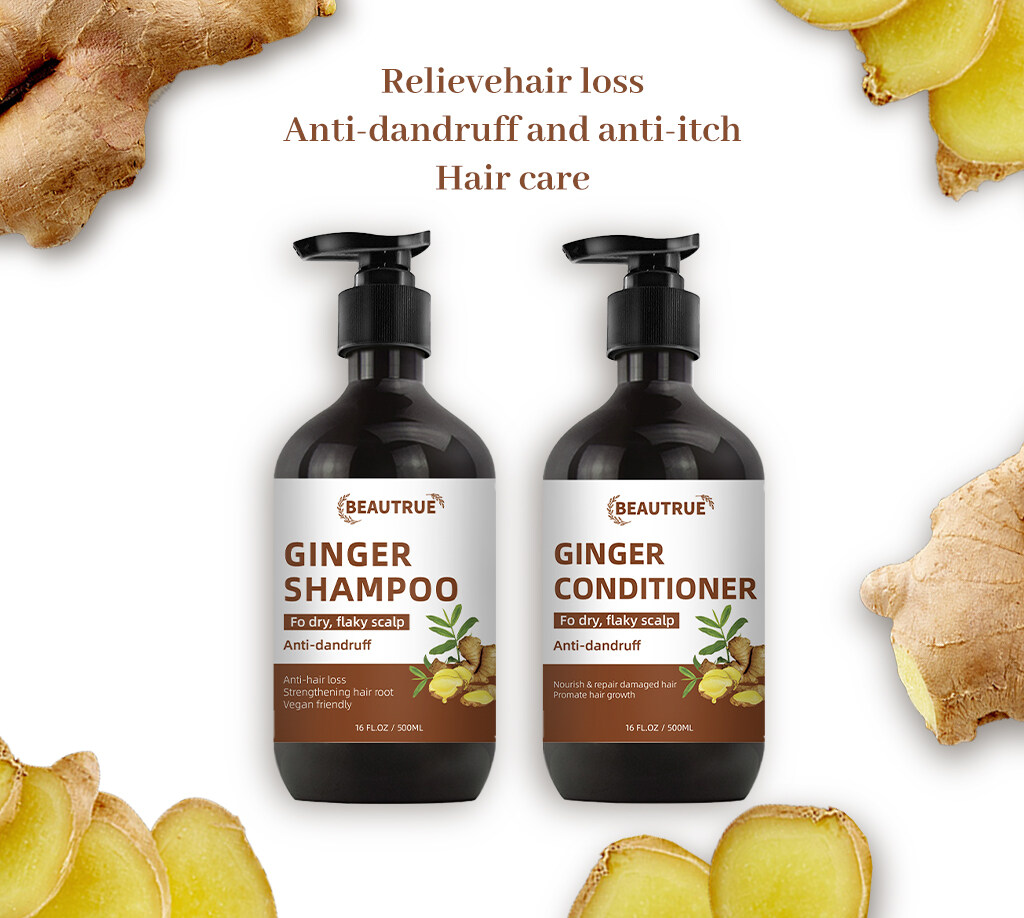 YOUR LOGO Ginger Anti-dandruff Hair Care Set Ginger Shampoo and Conditioner