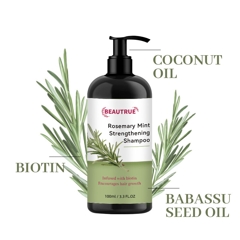 YOUR LOGO Rosemary Mint Strengthening Shampoo for smooth hair and silky hair