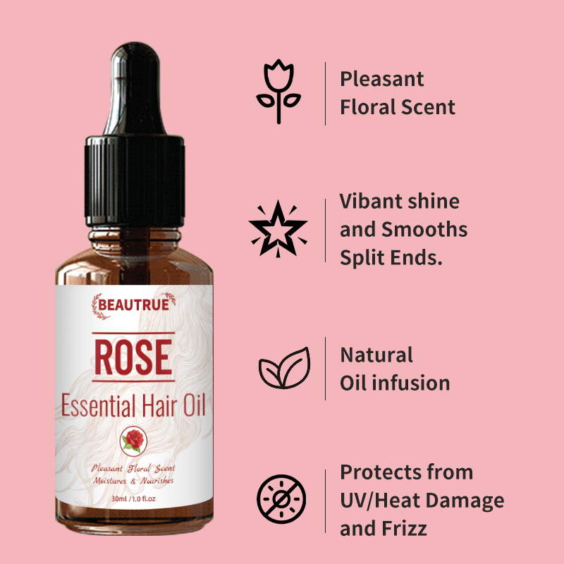 ROSE  Essential Hair Oil; hair oil; rose oil;essential oils