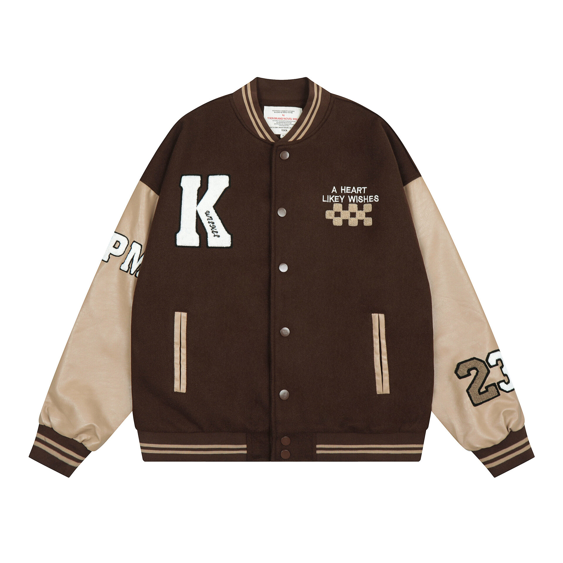 Winter Fashion Custom Embroidery Chenille Letter Patch xxxl Plus Size Unisex Men's Letterman Varsity Baseball Jacket