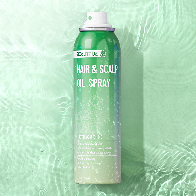 YOUR LOGO Hair Scalp & Oil Spray Hydration and Shine Therapy for Dry or Damaged Hair Promotes Scalp Health
