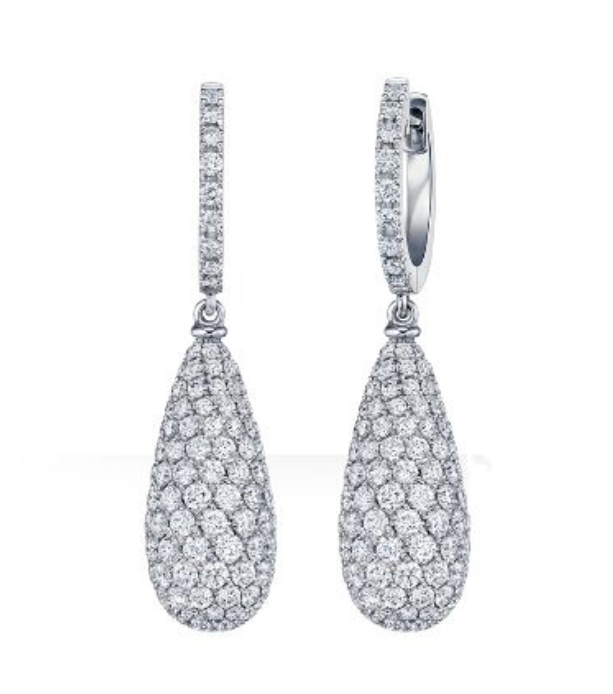 18K Earring Customized Product AU750 Diamond