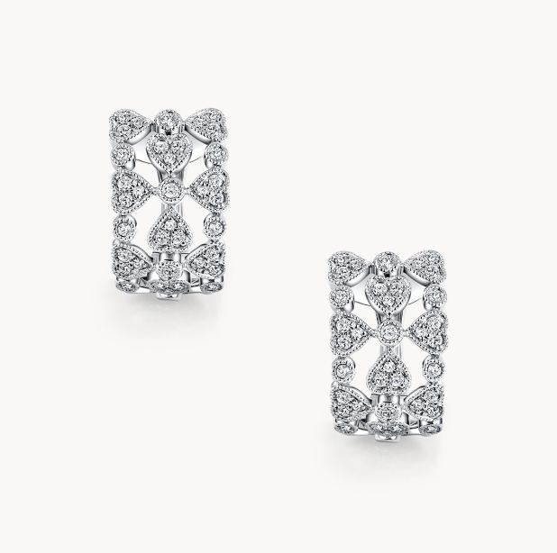 18K Earrings Diamond Customized Product AU750