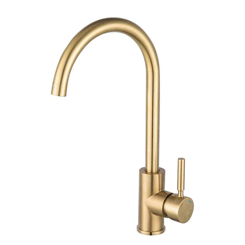 Brushed Gold Kitchen Faucet Stainless Steel 304