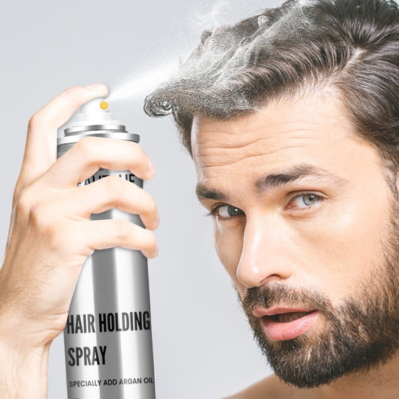 YOUR LOGO Flake-Free Quick-Dry Finish Hair Holding Spray with 24 Hour Style Control For All Hair Types
