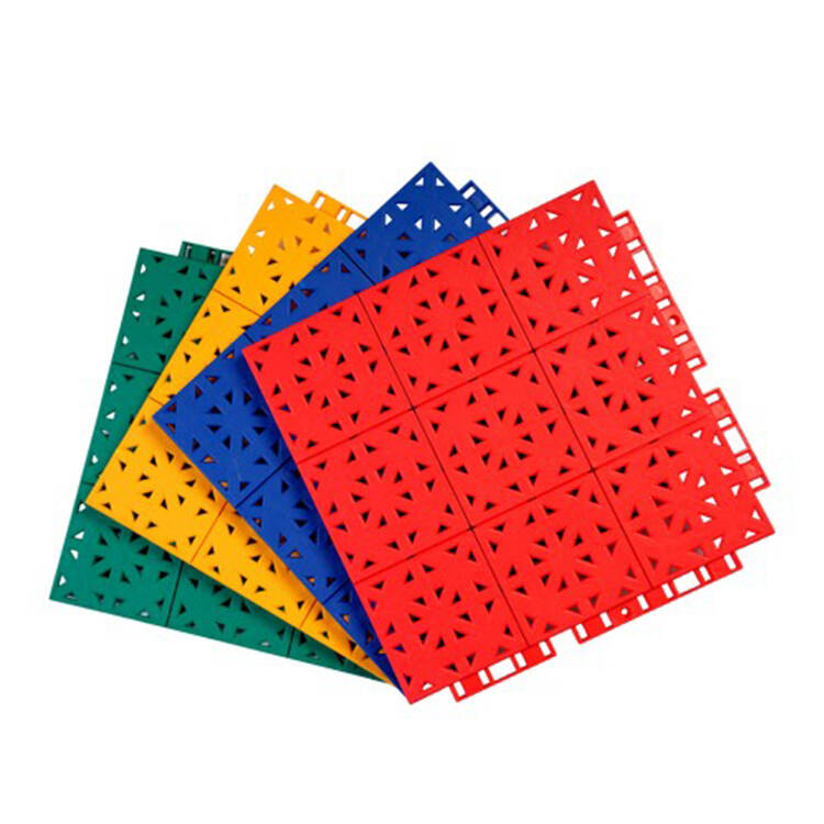 ZB002-Kindergarten Interlocking Court PP Flooring Tiles