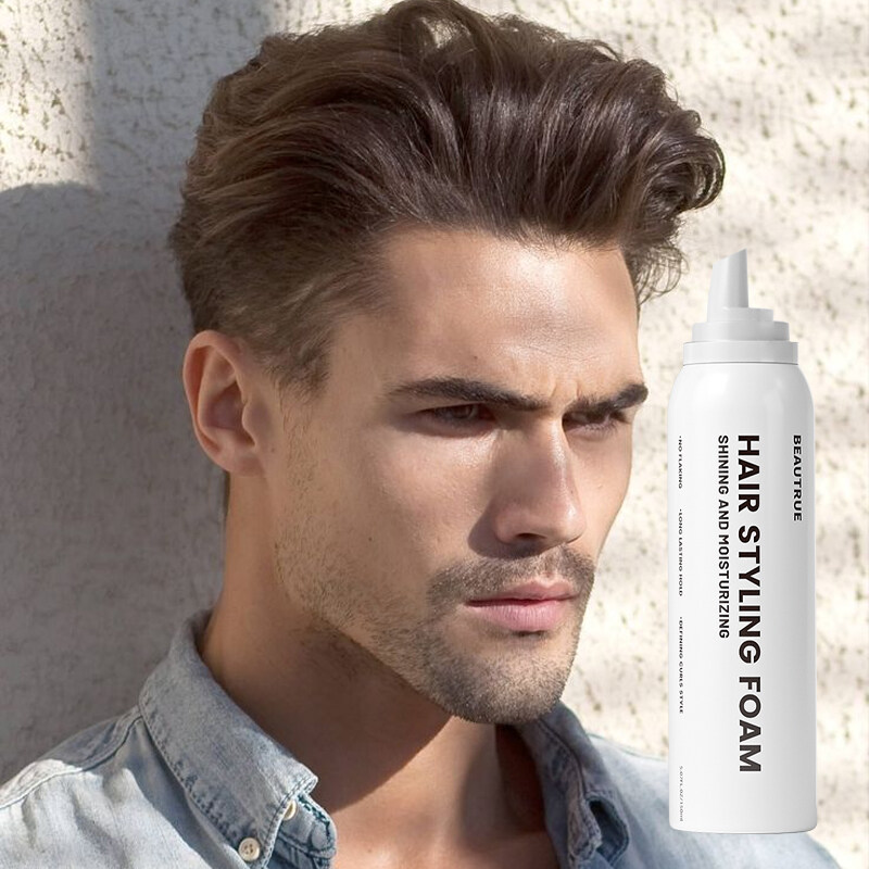 YOUR LOGO Hair Styling Foam Extra Hold Create Lift Volumizing Foam Add Volume & Body Boost Shine For Most Hair Types