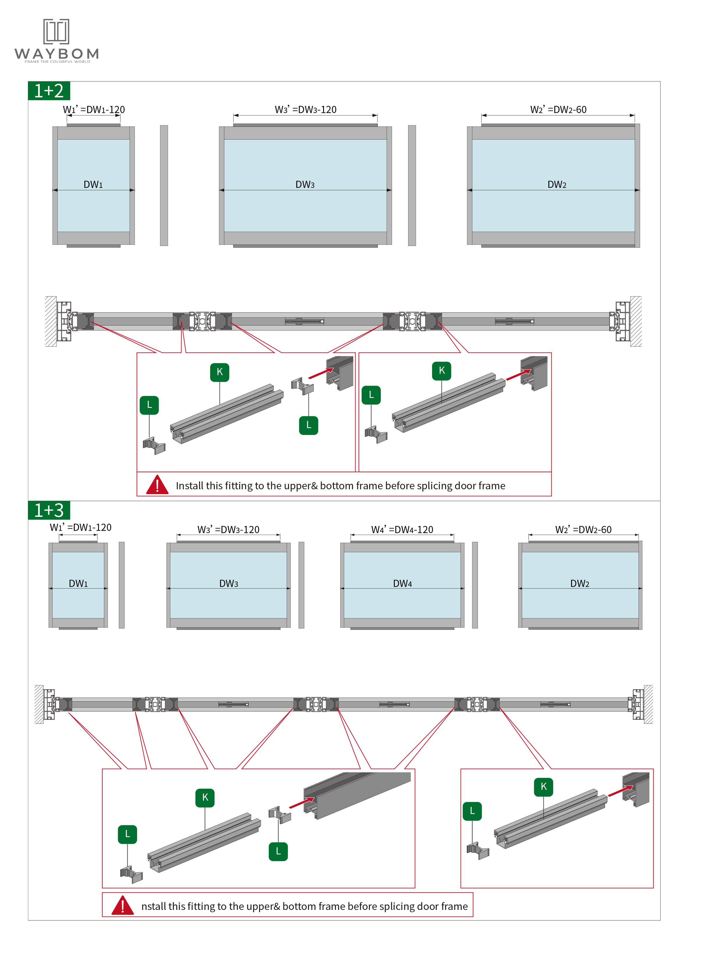 Ultra-narrow Bi-directional Free-folding Door