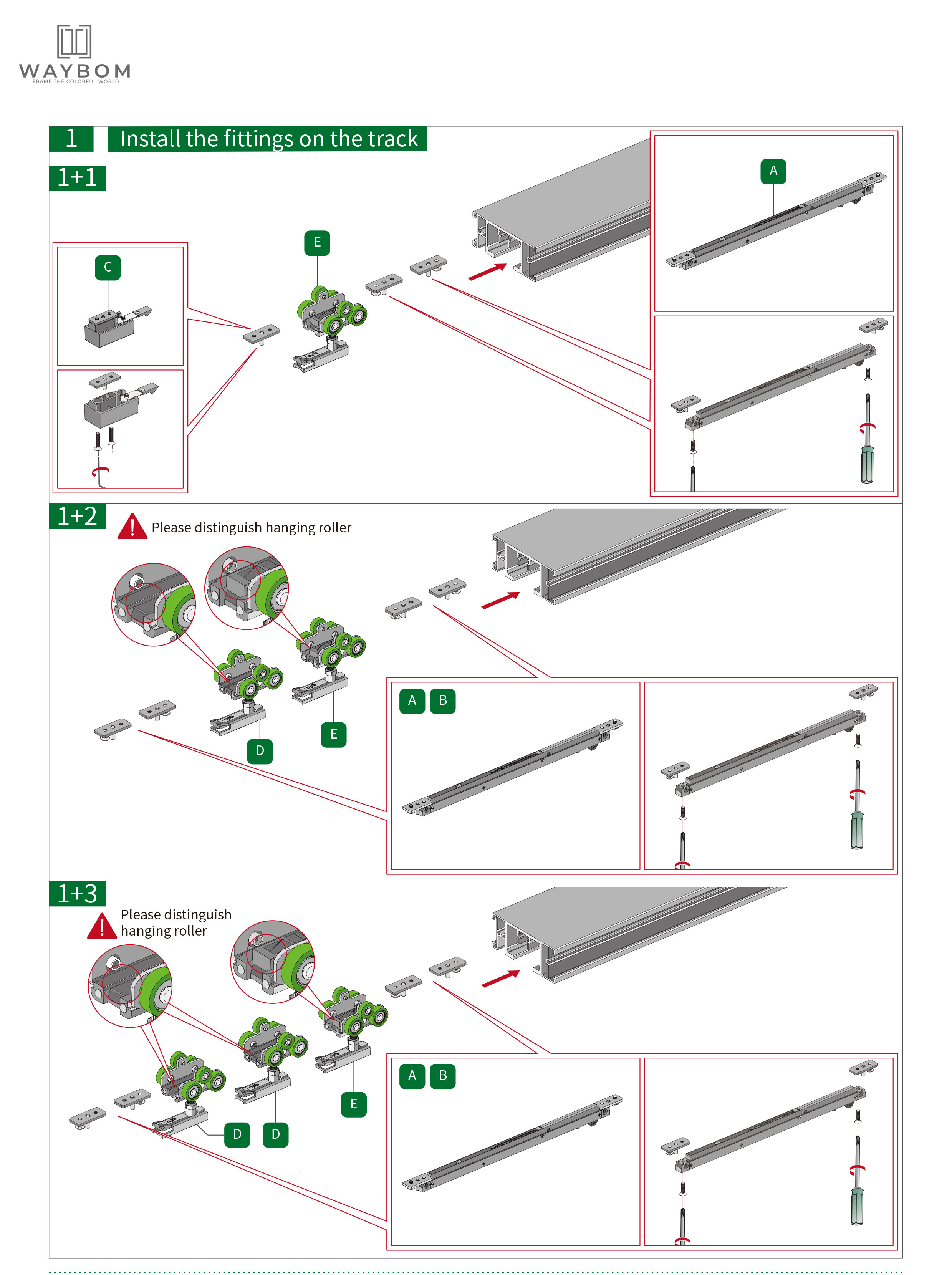 Ultra-narrow Bi-directional Free-folding Door