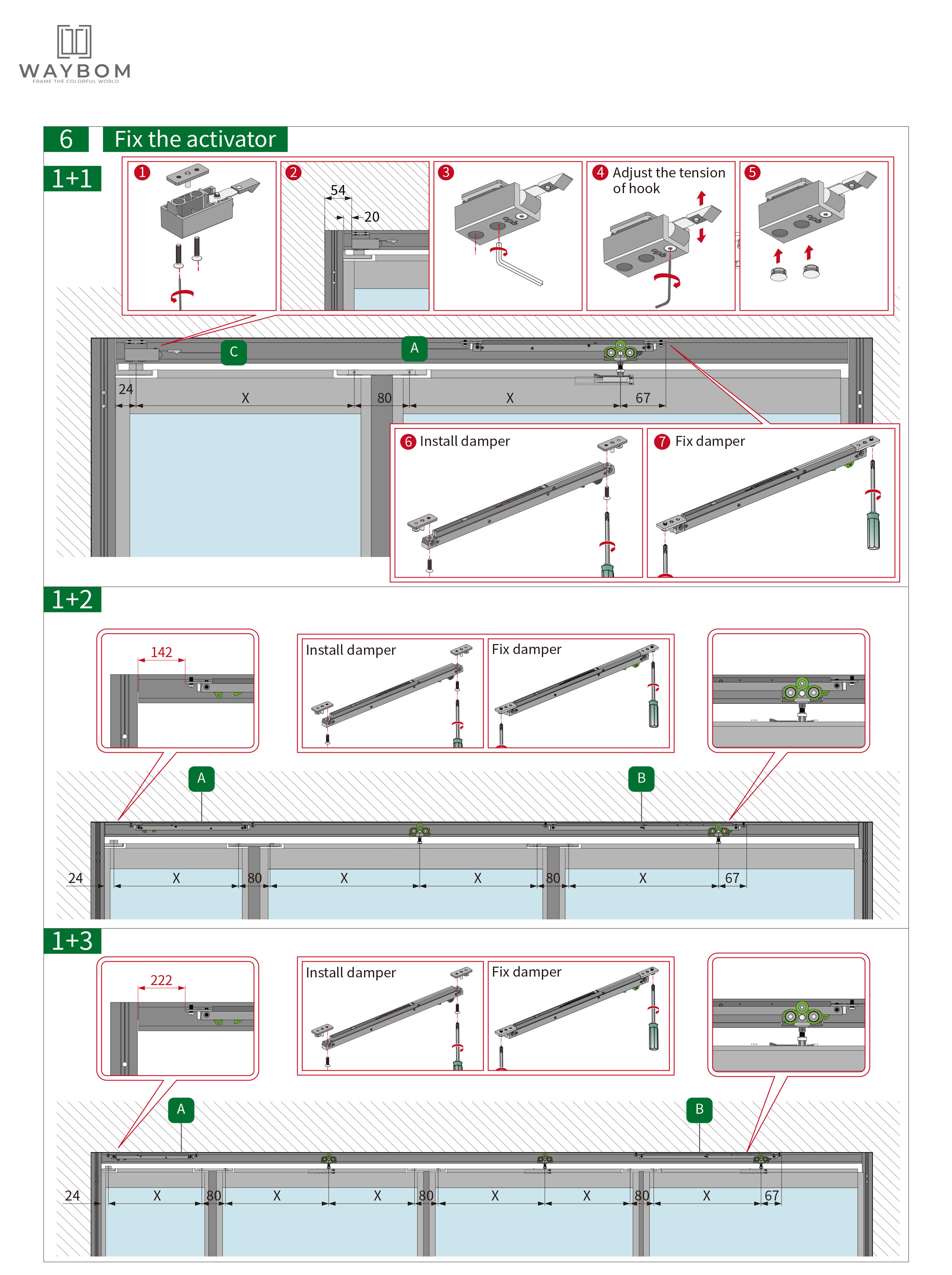 Ultra-narrow Bi-directional Free-folding Door