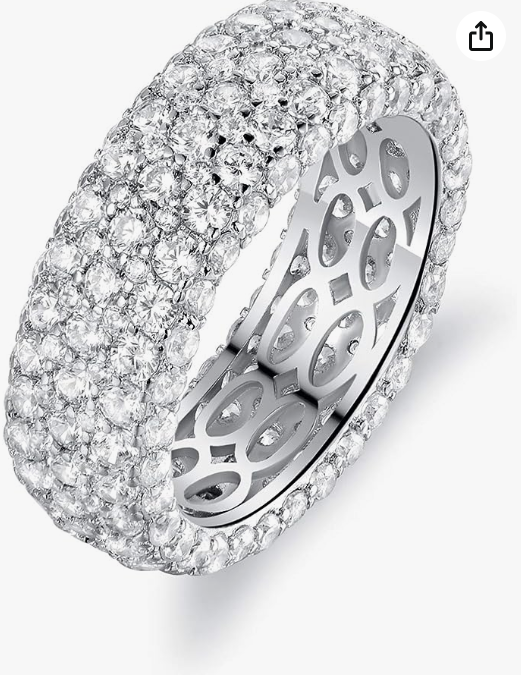 18k White Gold Eternity Diamond Ring
