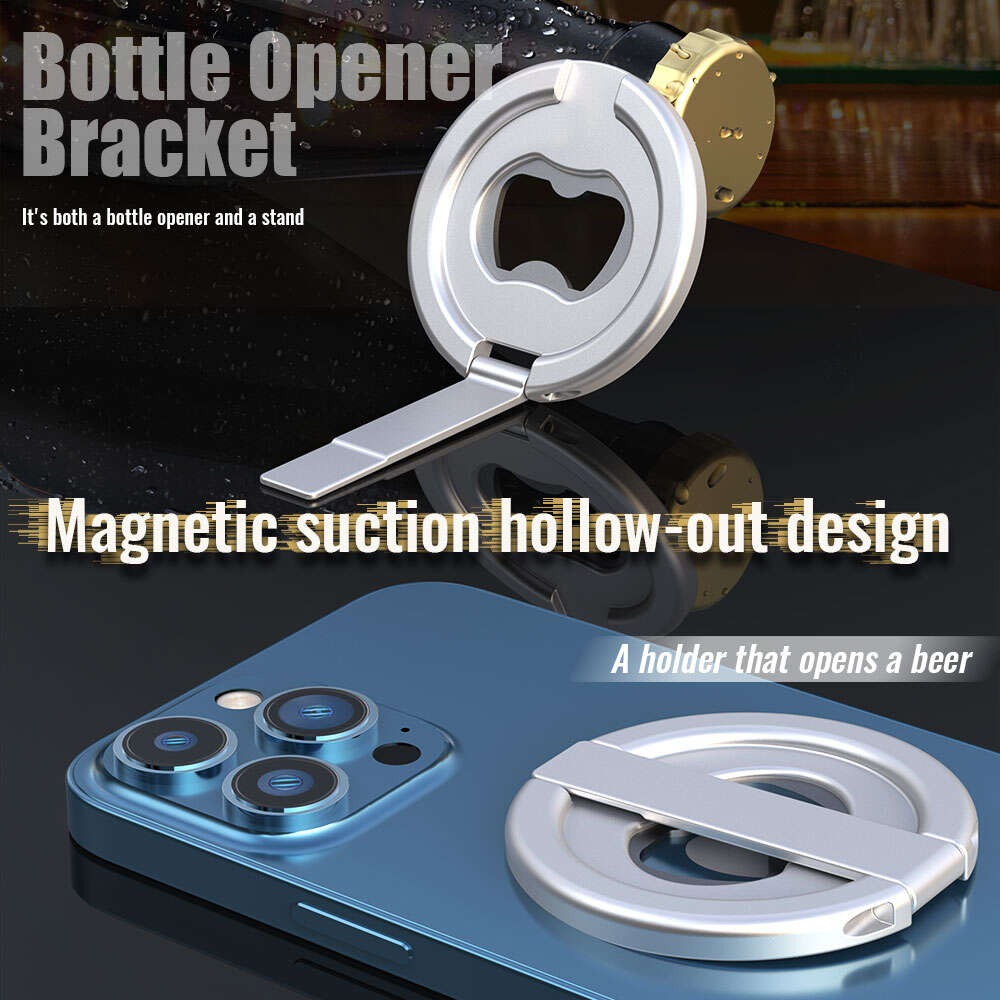 Creative Bottle Opener Magsafe Magnetic Finger Ring Holder Gift Portable Finger Ring Clip Phone Holder